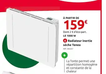 Mr Bricolage 4 Radiateur inertie sèche Tenea offre