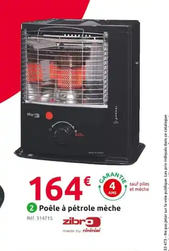 2 Poêle à pétrole mèche