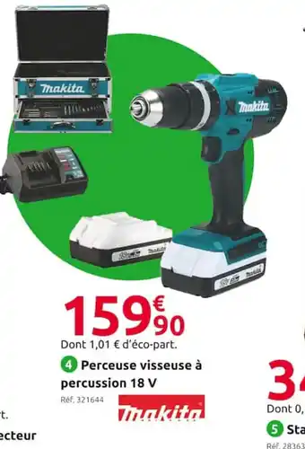 Mr Bricolage Perceuse visseuse à percussion 18 V offre