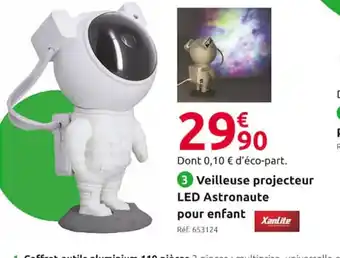 Mr Bricolage Veilleuse projecteur led astronaute pour enfant offre