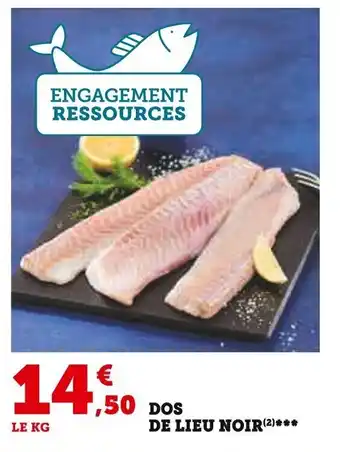 Super U DOS DE LIEU NOIR(2) offre