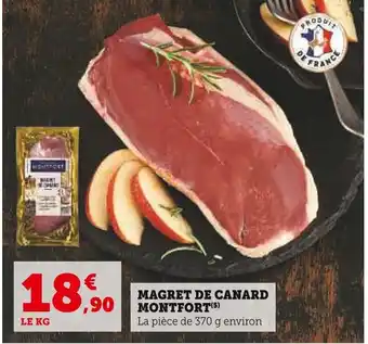 Super U MAGRET DE CANARD MONTFORT(5) offre