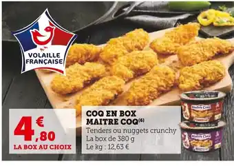 Super U COQ EN BOX MAITRE COQ(6) offre