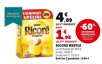 Super U RICORE NESTLE offre