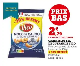 Super U GRAINES AU SEL DE GUERANDE VICO offre