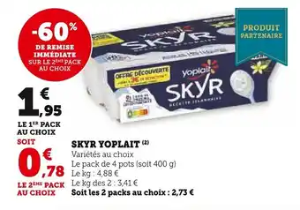 Super U SKYR YOPLAIT (2) offre