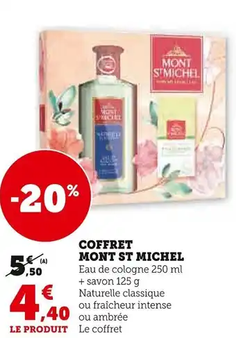 Super U COFFRET MONT ST MICHEL offre