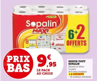 Super U ESSUIE-TOUT SOPALIN offre