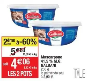Mascarpone 41,5 % M.G. GALBANI 250 g