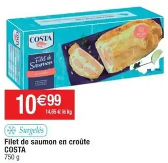 Cora x Carrefour Filet de saumon en croûte COSTA 750 g offre
