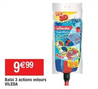 Balai 3 actions velours VILEDA