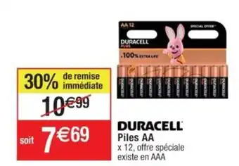 Cora x Carrefour DURACELL Piles AA offre