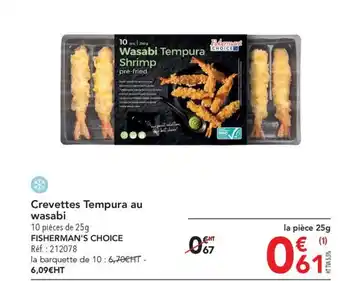 Crevettes Tempura au wasabi