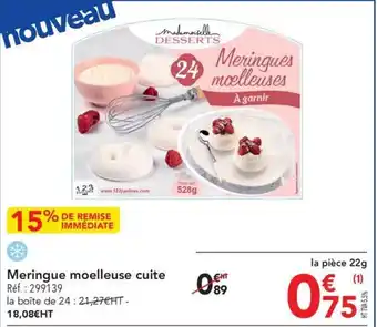 Meringue moelleuse cuite Réf. : 299139