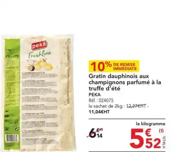 METRO Gratin dauphinois aux champignons parfumé à la truffe d'été PEKA offre
