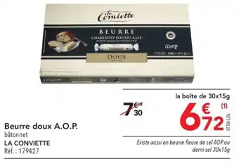 METRO Beurre doux A.O.P. bâtonnet offre