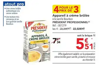 METRO Appareil à crème brûlée à la vanille Bourbon offre