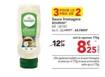 METRO Sauce fromagère BOURSIN(2) offre