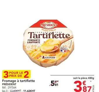METRO Fromage à tartiflette PRÉSIDENT offre