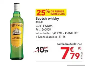 METRO Scotch whisky 40% $ offre