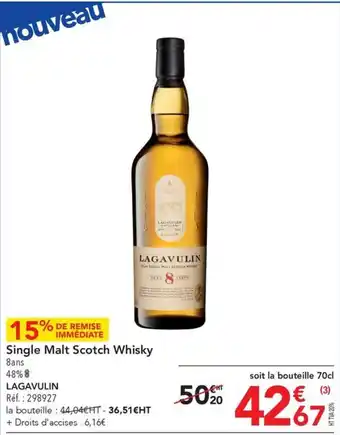 METRO Single Malt Scotch Whisky offre