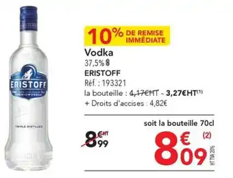 METRO Vodka 37,5%$ ERISTOFF offre
