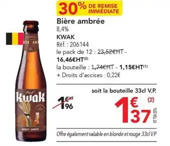 METRO Bière ambrée offre