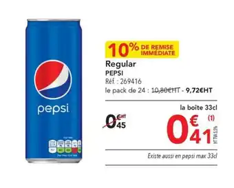 METRO Regular PEPSI offre
