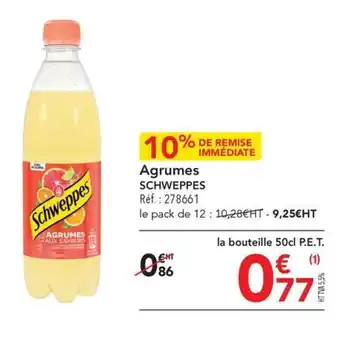METRO Agrumes SCHWEPPES offre