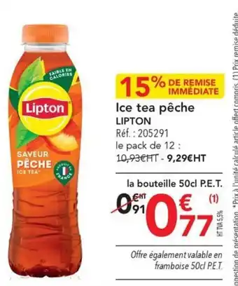 METRO Ice tea pêche LIPTON offre