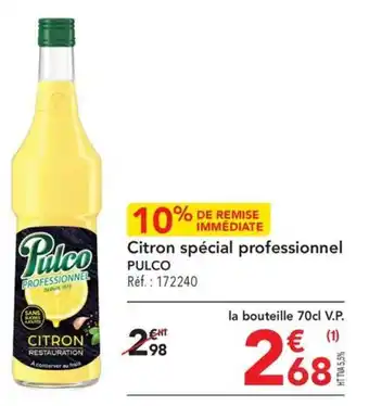 METRO Citron spécial professionnel PULCO Réf. : 172240 offre