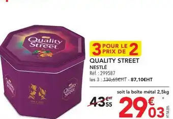 METRO QUALITY STREET NESTLÉ offre