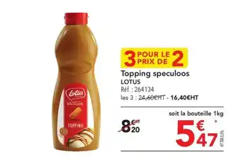 METRO Topping speculoos LOTUS offre