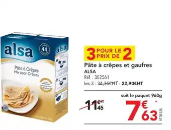 METRO Pâte à crêpes et gaufres ALSA offre