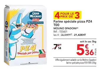 METRO Farine spéciale pizza PZ4 TOO MOLINO SPADONI(2) offre