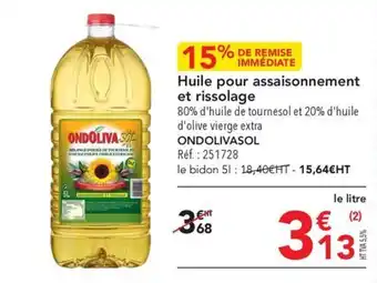 METRO Huile pour assaisonnement et rissolage offre
