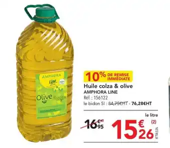 METRO Huile colza & olive AMPHORA LINE offre