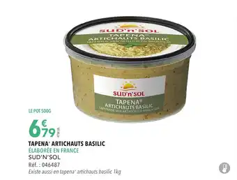 TAPENAⓇ ARTICHAUTS BASILIC ÉLABORÉE EN FRANCE SUD'N'SOL