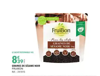 METRO GRAINES DE SÉSAME NOIR FRUIBON offre