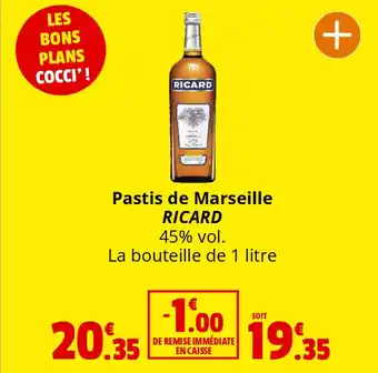 Coccinelle Supermarché Pastis de Marseille RICARD offre