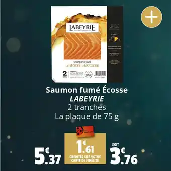 Coccinelle Supermarché Saumon fumé Écosse LABEYRIE offre