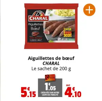 Coccinelle Supermarché Aiguillettes de bœuf CHARAL offre