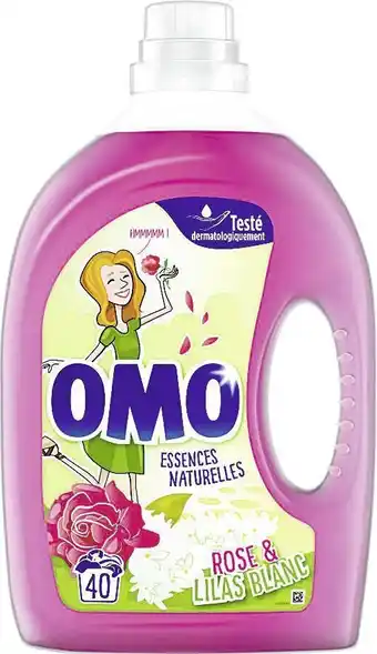 Casino Supermarchés OMO Lessive liquide rose & lilas blanc offre