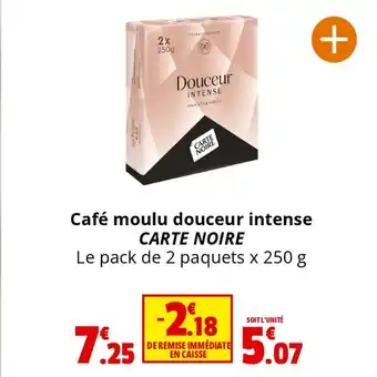 Coccinelle Supermarché Café moulu douceur intense CARTE NOIRE offre