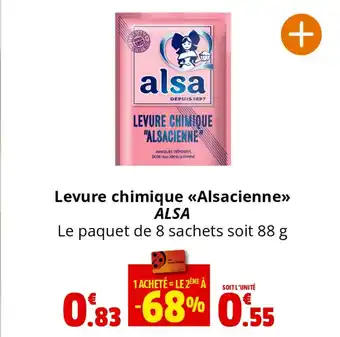 Coccinelle Supermarché Levure chimique «Alsacienne>>> ALSA offre