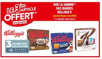 Kelloggâs le 3Ăšme article offert pour 2 achetĂ©s sur la gamme des barres kelloggâs