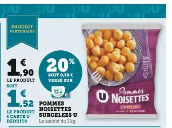 U Express U pommes noisettes surgelees offre