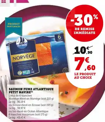 U Express Petit navire saumon fume atlantique offre