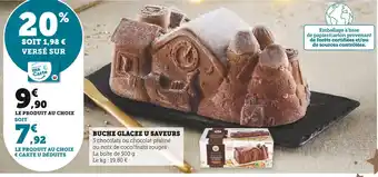 U Express U saveurs buche glacee offre