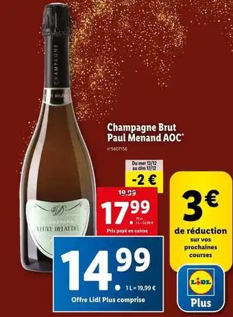 Paul menand champagne brut aoc